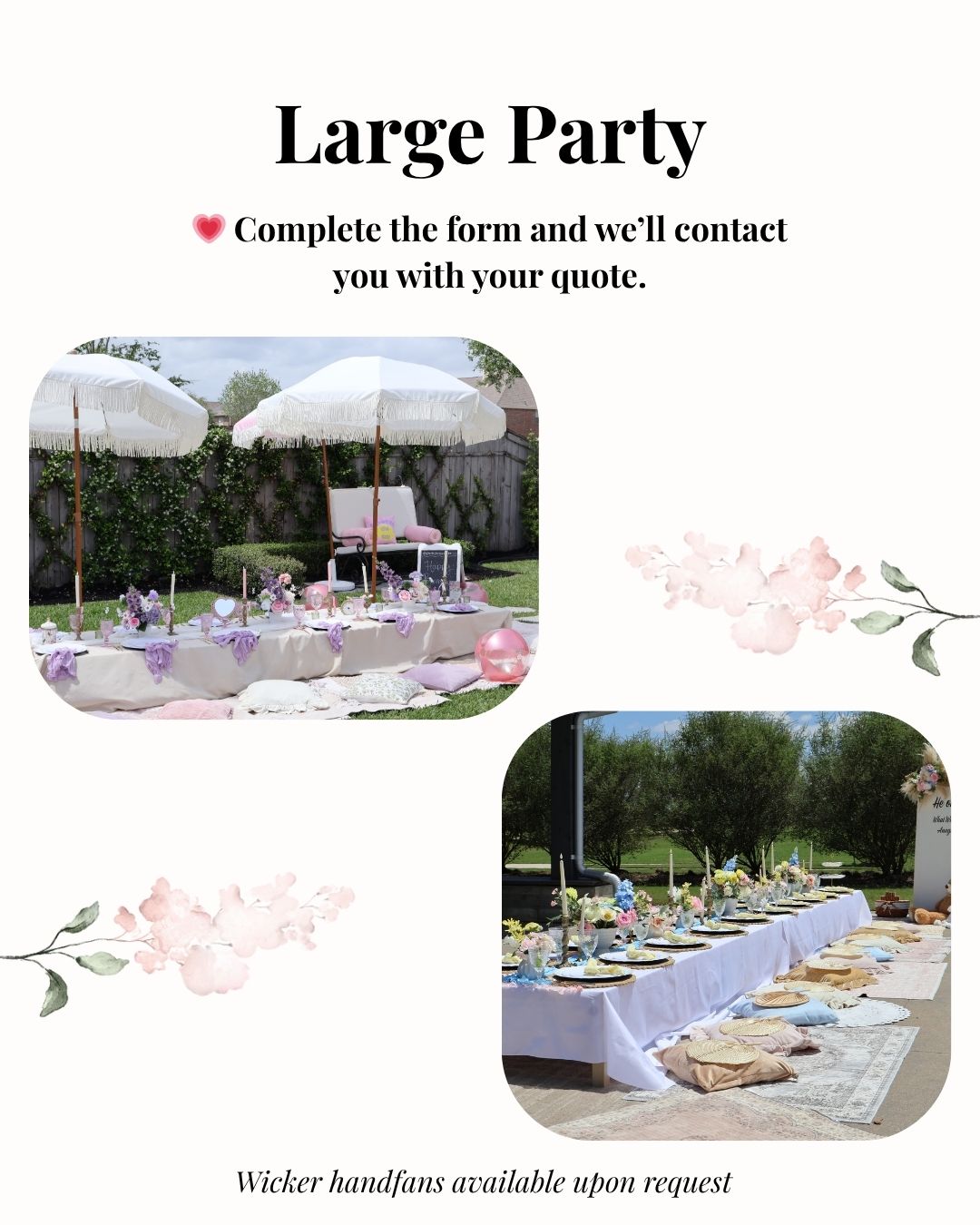 houston birthday setup tablescape planner