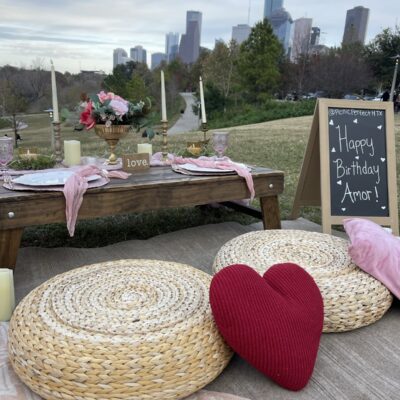 sewn seats for picnic